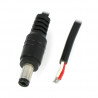 DC 5,5 x 2,1 mm Stecker mit 20 AWG 1 m Kabel - zdjęcie 1