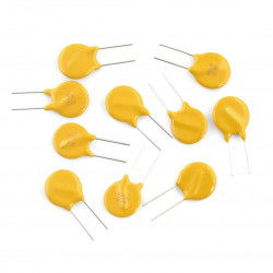 Polymersicherung 72V / 1,1A, Raster 5,1mm - 10St.