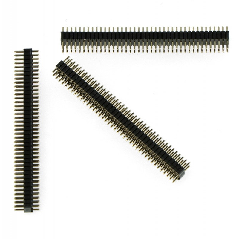 2x40 gerader Goldpin-Stecker