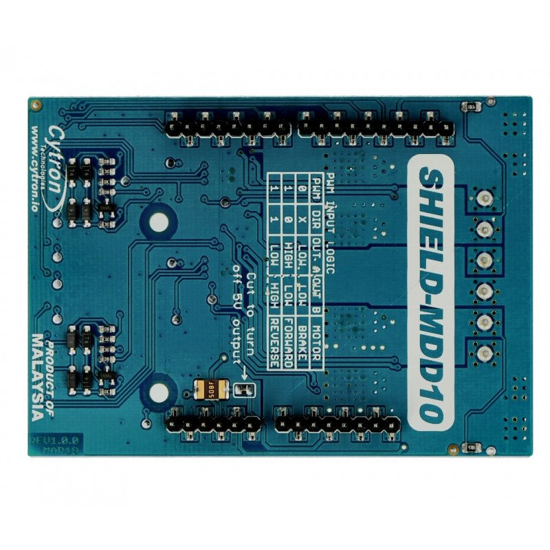 Cytron Shield-MDD10 - 2-Kanal-DC-Motortreiber 7V-30V / 10A - Shield für Arduino_