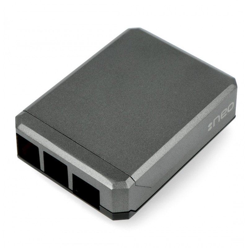 Aluminiumgehäuse für Raspberry Pi 4B - Argon Neo - grau