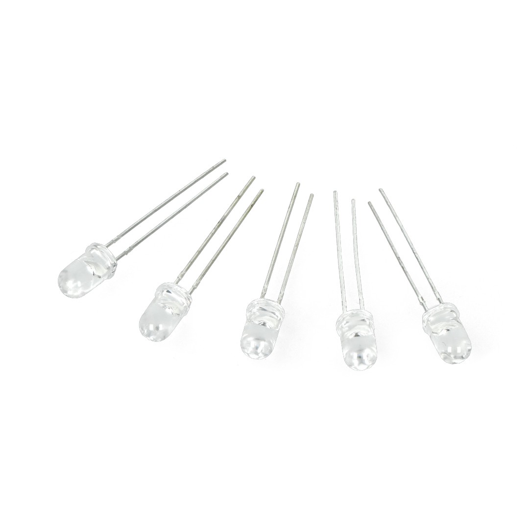 LED 5mm weiß klar - 5St