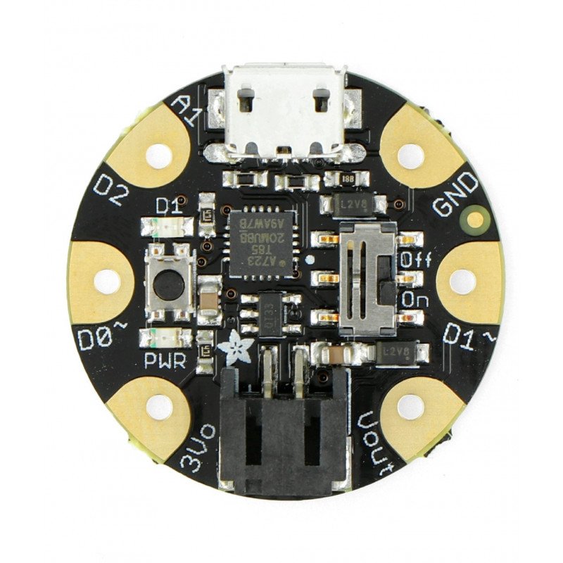 Adafruit GEMMA - eine Miniaturplattform mit einem Attiny85 3,3 V Mikrocontroller