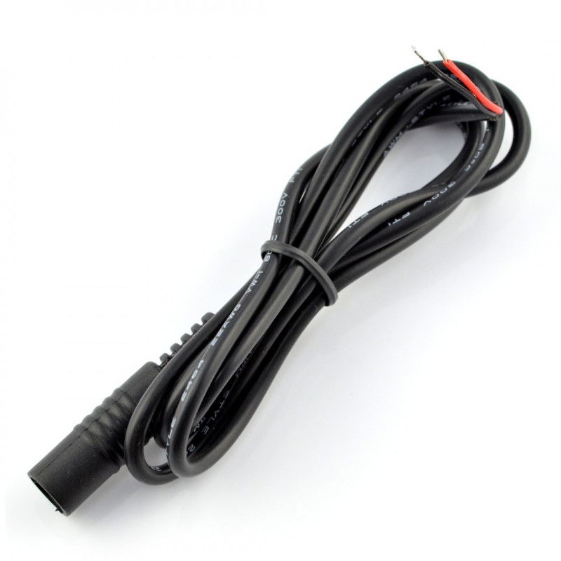 DC-Buchse φ5,5 x 2,1 mm mit 1 m Kabel