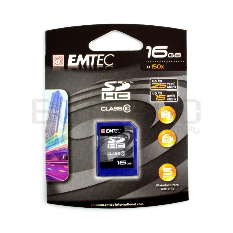 Emtec SD/SDHC 16 GB Klasse 10 Speicherkarte