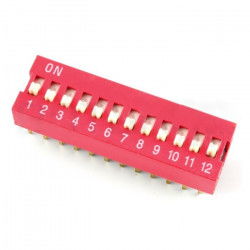 DIP-Schalter 12-polig - rot