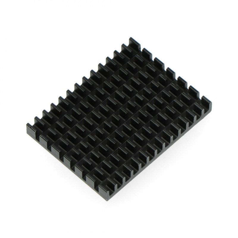 Kühlkörper 40x30x5mm für Raspberry Pi 4 mit Wärmeleitband - schwarz
