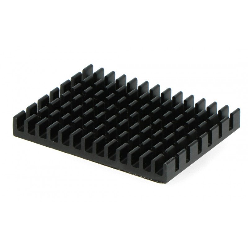 Kühlkörper 40x30x5mm für Raspberry Pi 4 mit Wärmeleitband - schwarz