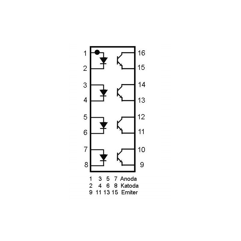 LTV847 - THT-Mehrfach-Optokoppler