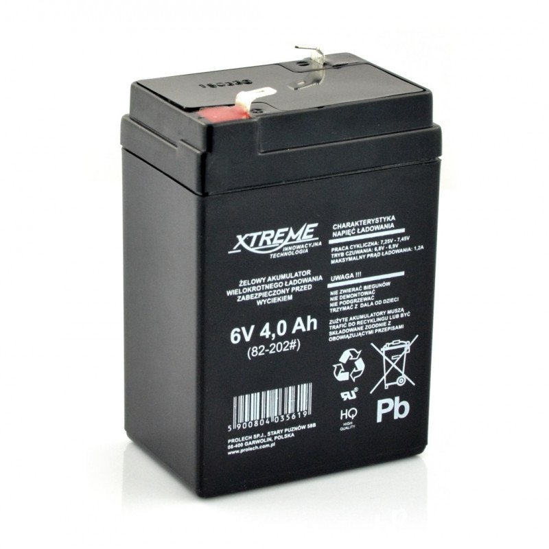 6V 4Ah Extreme Gel-Batterie
