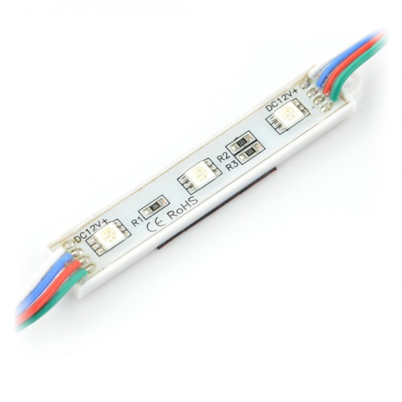 Modul 3x LED SMD5050 RGB 12V IP65 - 10 Stk.
