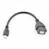 OTG Host microUSB - USB-Kabel - 12 cm - zdjęcie 1