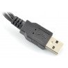USB 2in1 miniUSB Adapter, microUSB - 20cm - zdjęcie 2