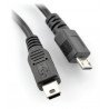 USB 2in1 miniUSB Adapter, microUSB - 20cm - zdjęcie 3