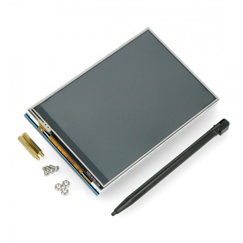 Resistiver Touchscreen LCD TFT 4 '' (C) 480x320px GPIO für Raspberry Pi 4B / 3B + / 3B / Zero