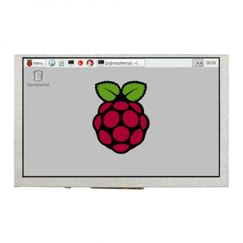 Waveshare DPI-Bildschirm - LCD IPS 5 '' 800x480px für Raspberry Pi 4B / 3B + / 3B / Zero
