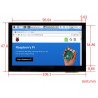 Waveshare B Touchscreen, kapazitives LCD 4,3 '' IPS 800x480px HDMI + USB für Raspberry Pi 4B / 3B / 3B + Zero - zdjęcie 5