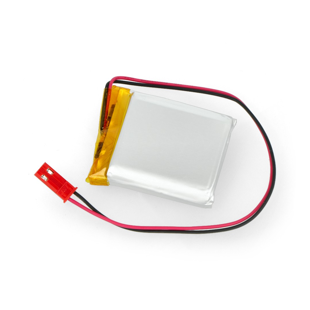 Akyga 1200mAh 1S 3,7V Li-Pol Akku - JST-BEC Stecker + Buchse - 40x34x8mm