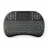 Kabellose Tastatur + Mini Key Touchpad – Schwarz mit Hintergrundbeleuchtung - zdjęcie 1