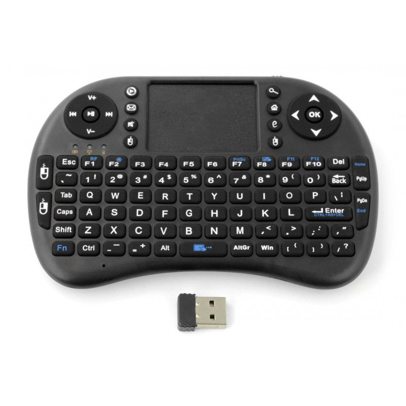 Kabellose Tastatur + Touchpad Blow mini - schwarz - AAA-Batterien
