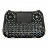 Kabellose Tastatur + Touchpad MT08 - schwarz mit Hintergrundbeleuchtung - zdjęcie 1