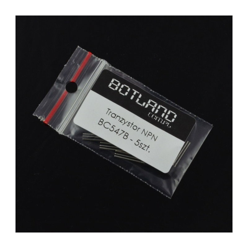 Bipolartransistor NPN BC547B 50V / 0,1A - 5St.
