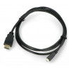 HDMI-Micro HDMI Blow Classic schwarzes Kabel - 1,5 m - zdjęcie 2