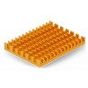 Kühlkörper 40x30x5mm für Raspberry Pi 4 mit Wärmeleitband - Gold - zdjęcie 3