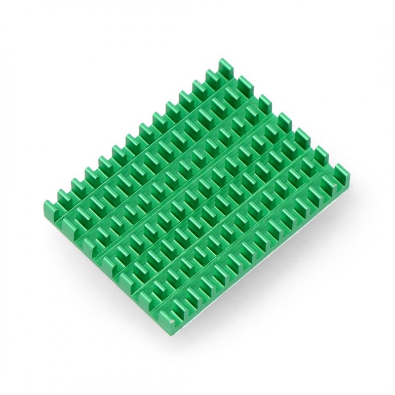 Kühlkörper 40x30x5mm für Raspberry Pi 4 mit Wärmeleitband - grün