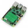 Kühlkörper 40x30x5mm für Raspberry Pi 4 mit Wärmeleitband - grün - zdjęcie 2