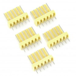 2,54 mm Rasterstecker - 6-poliger Stecker - 5St