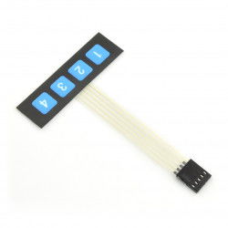 Selbstklebende numerische Folientastatur - 4 Tasten