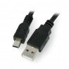 MiniUSB-Kabel B - A 2.0 Lanberg Canon 1,8 m - schwarz - zdjęcie 1