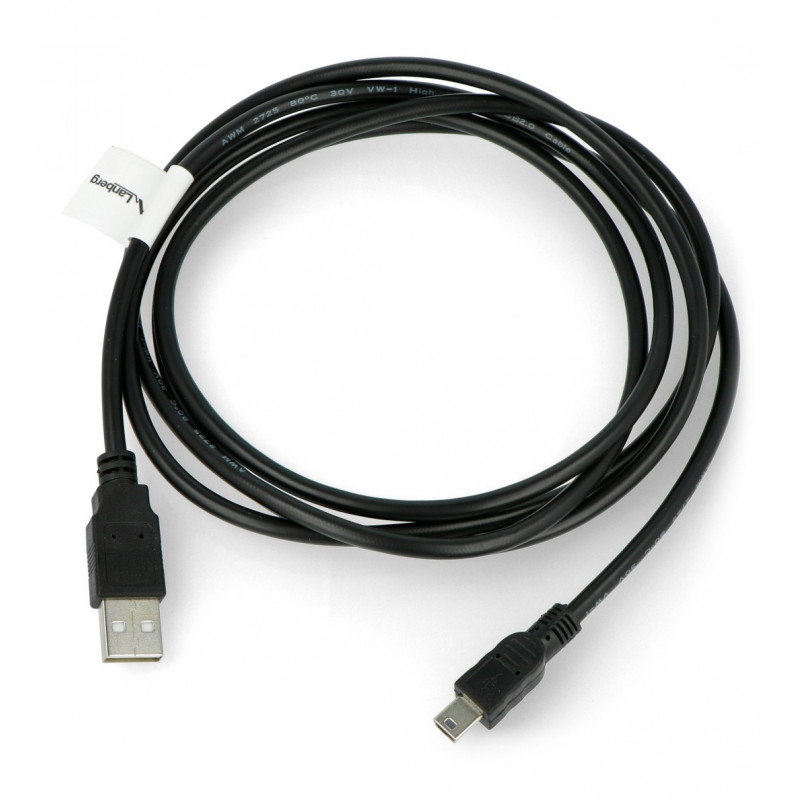 MiniUSB-Kabel B - A 2.0 Lanberg Canon 1,8 m - schwarz