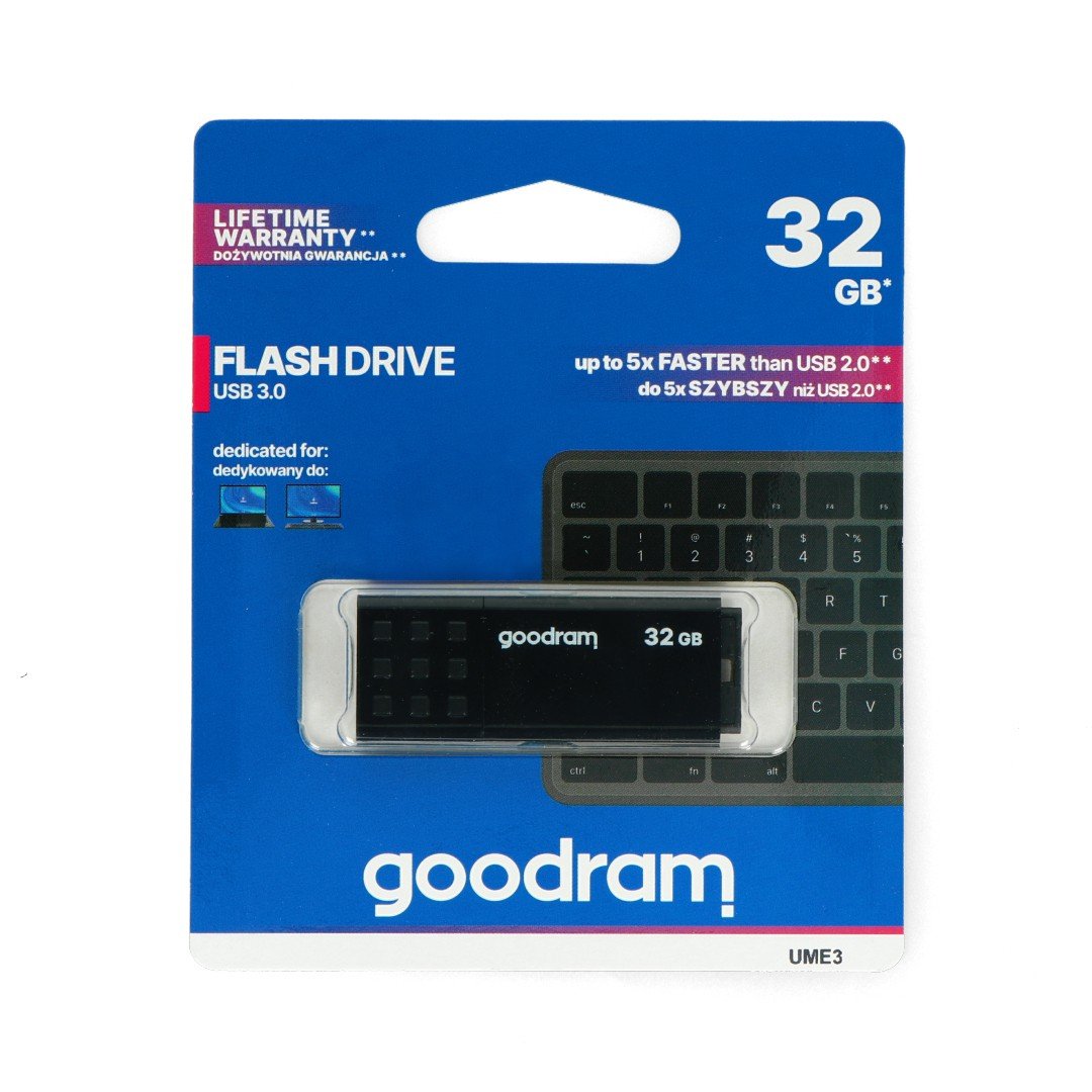 GoodRam Flash-Laufwerk – USB 3.0 UME3 Schwarz 32 GB