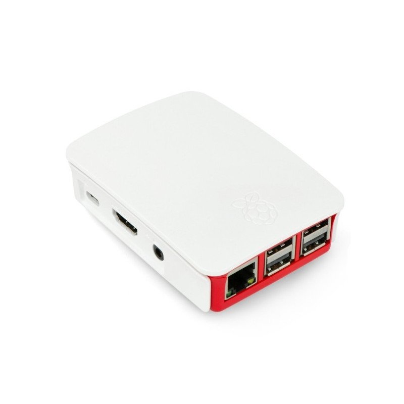 Offizielles Raspberry Pi Model 3B+ / 3B / 2B Gehäuse – rot und weiß