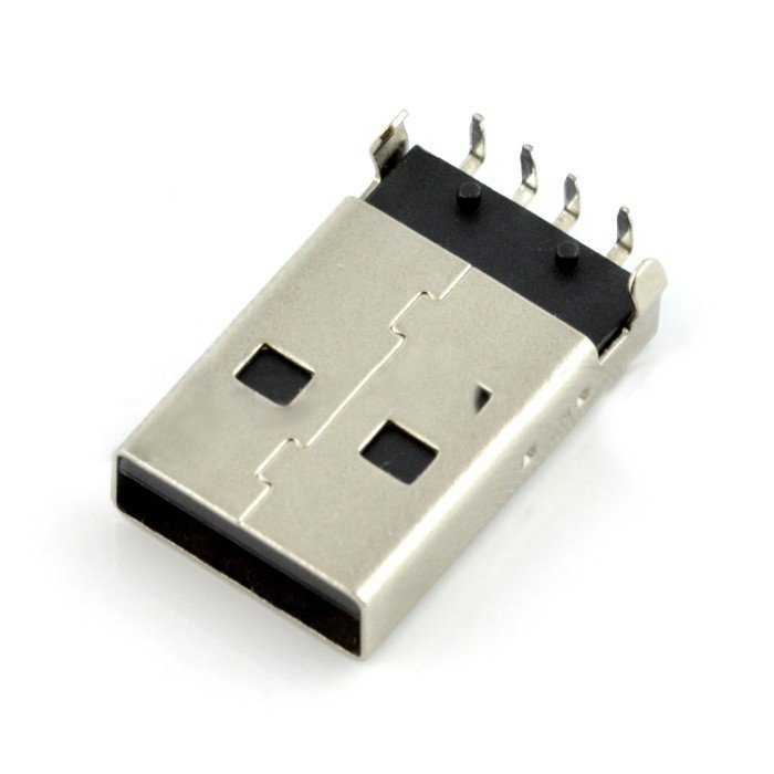 USB-Typ-A-Stecker - für THT-Druck