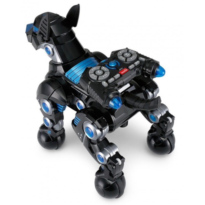 Interaktiver Hund DOGO Rastar 1:14 (singt, tanzt, führt Befehle aus, LED) - Schwarz