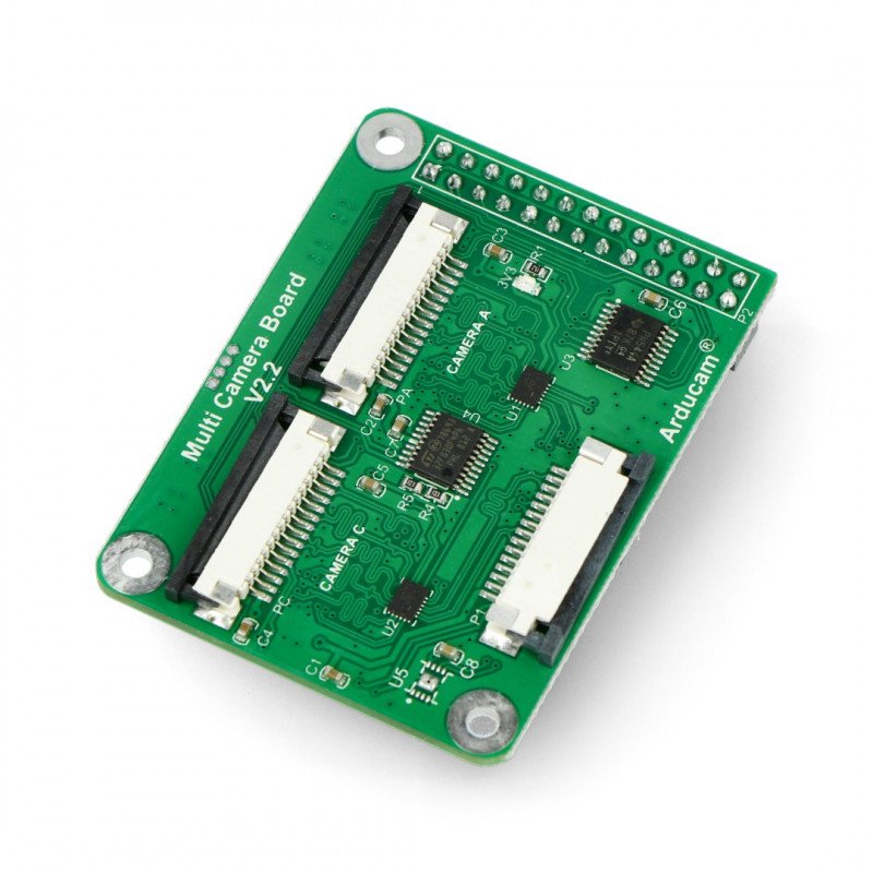 Multi-Kamera-Adaptermodul v2.2 - Kamera-Hub für Raspberry Pi 4 / 3B / 3B +
