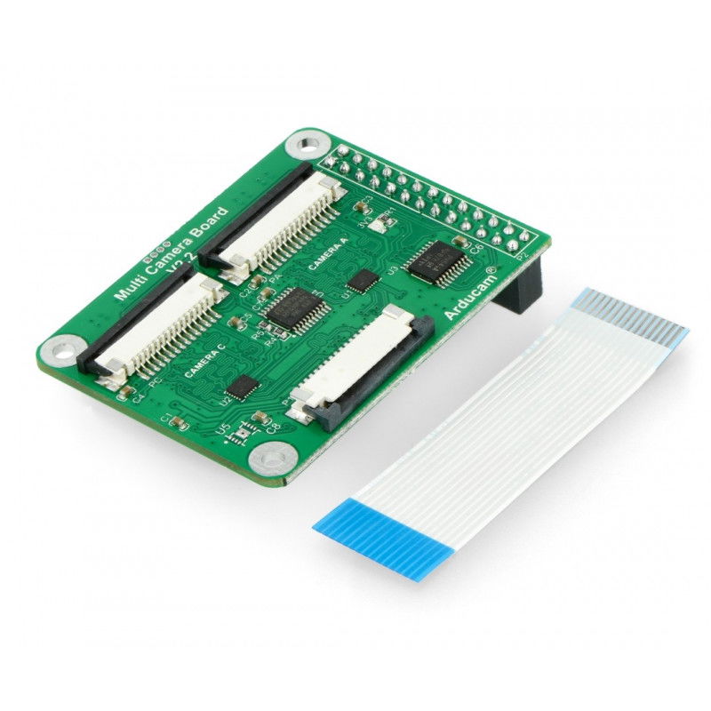 Multi-Kamera-Adaptermodul v2.2 - Kamera-Hub für Raspberry Pi 4 / 3B / 3B +