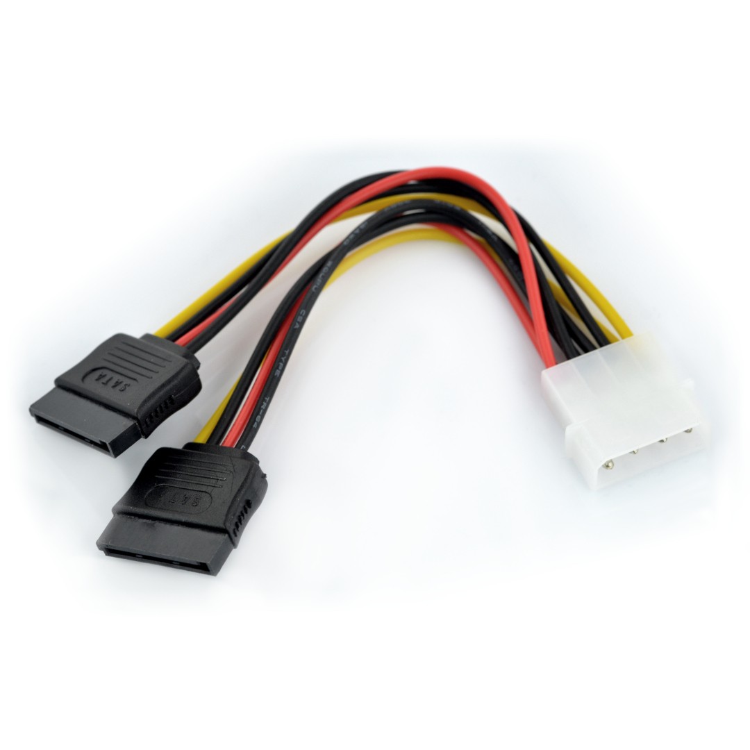 Molex-Stromkabel - 2x SATA - 15 cm