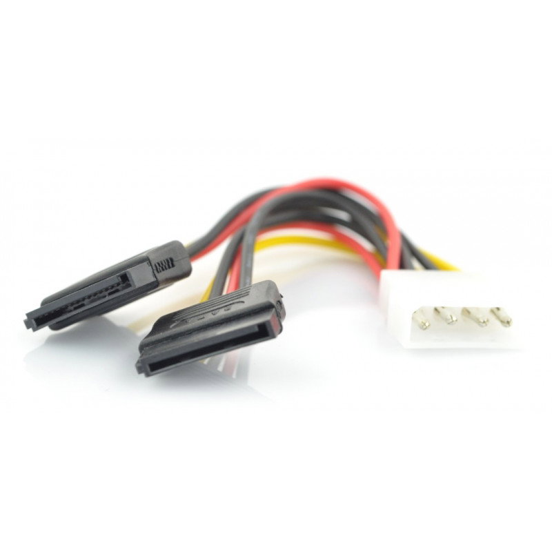 Molex-Stromkabel - 2x SATA - 15 cm