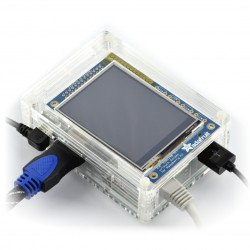 Raspberry Pi B + Gehäuse und PiTFT-Display - transparent