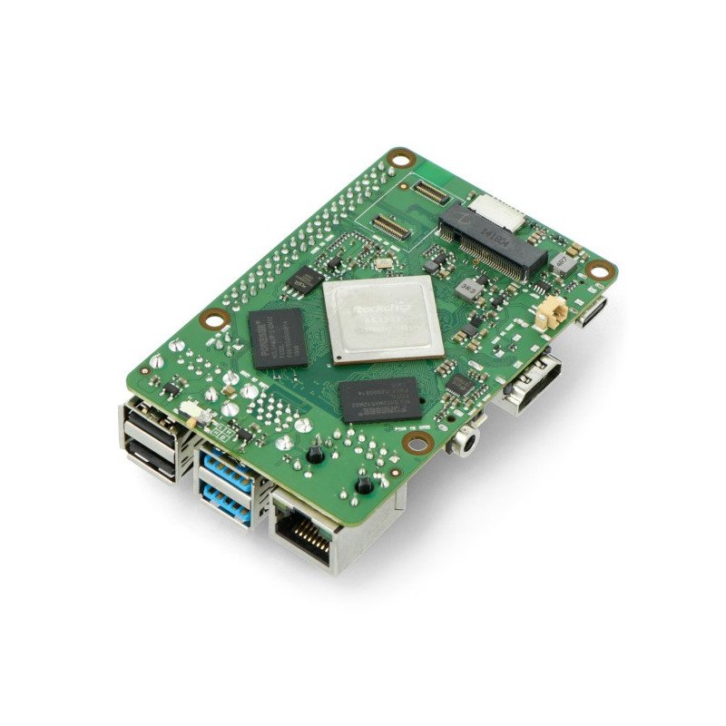 Rock Pi 4 Modell B - Rockchip RK3399 Cortex A72 / A53 + 4 GB RAM - WLAN / Bluetooth