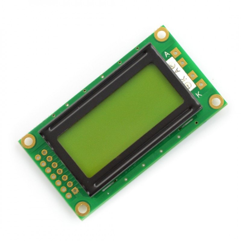 LCD-Display 2x8 Zeichen grün
