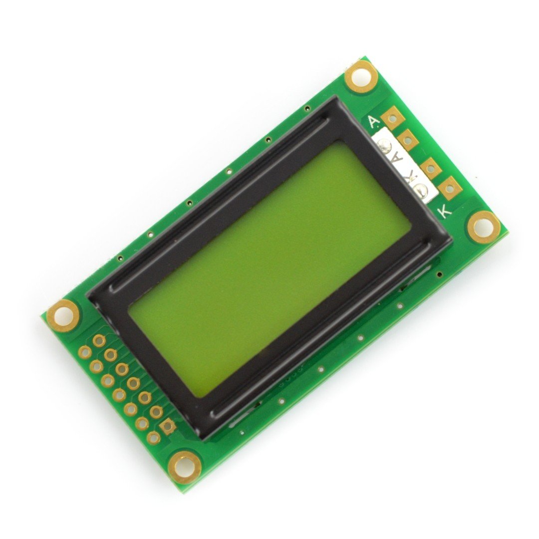 LCD-Display 2x8 Zeichen grün