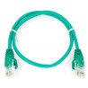 Ethernet-Patchkabel UTP 5e 0,5 m - grün - zdjęcie 2
