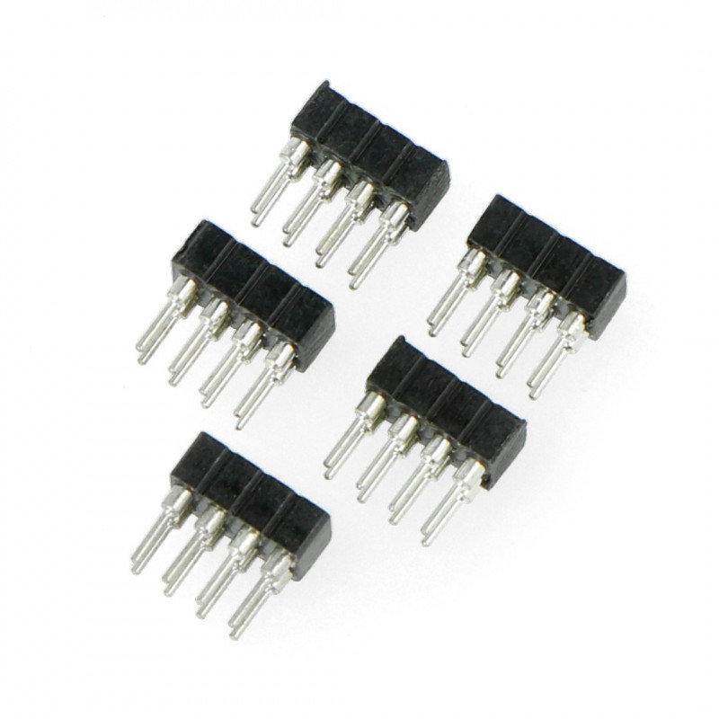 2x4 Buchse, Raster 2 mm