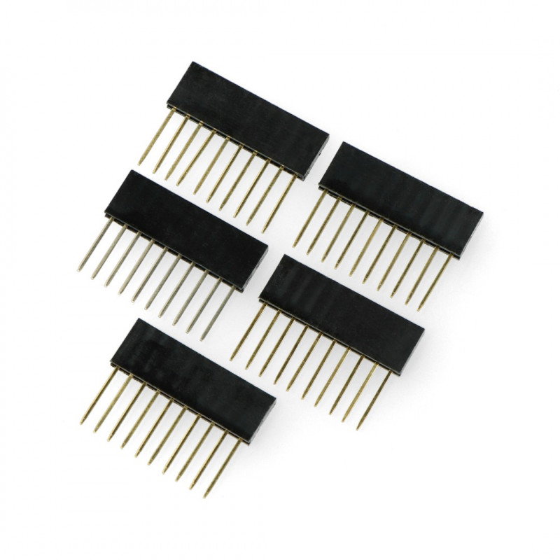 Erweiterte Buchse 1x10, 2,54mm Raster für Arduino - 5 Stk.