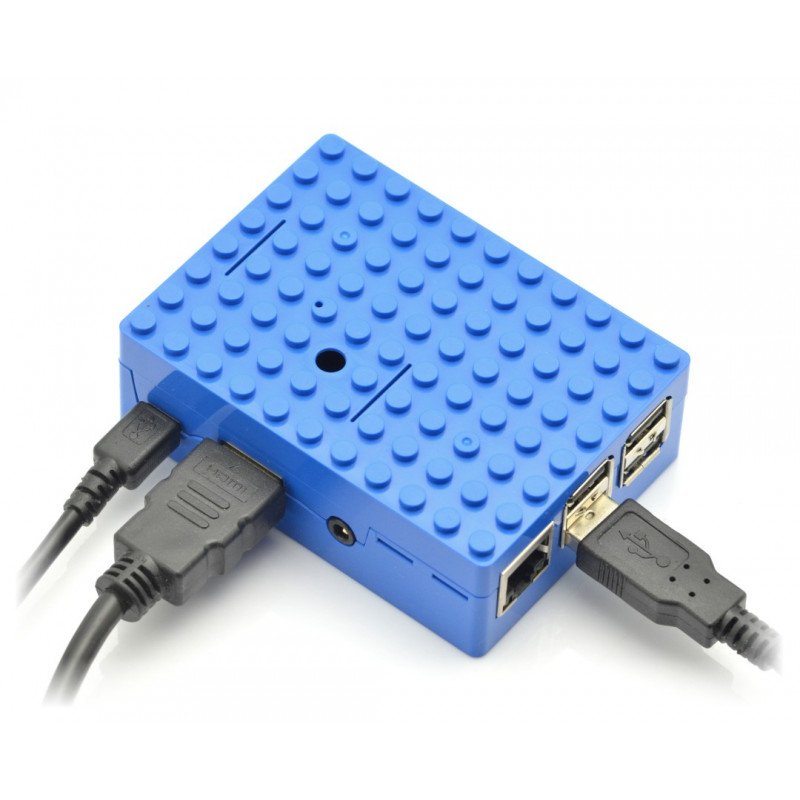 Pi-Blox - Raspberry Pi Model 3/2 / B + Gehäuse - blau